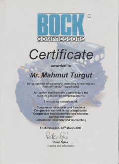 bock sertifica hcsteknik